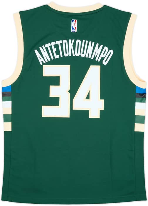 2015-17 Milwaukee Bucks Antetokounmpo #34 adidas Away Jersey (M)