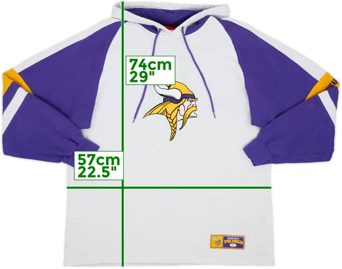 2005 Minnesota Vikings NFL Hooded Sweat Top - 6/10 - (L)