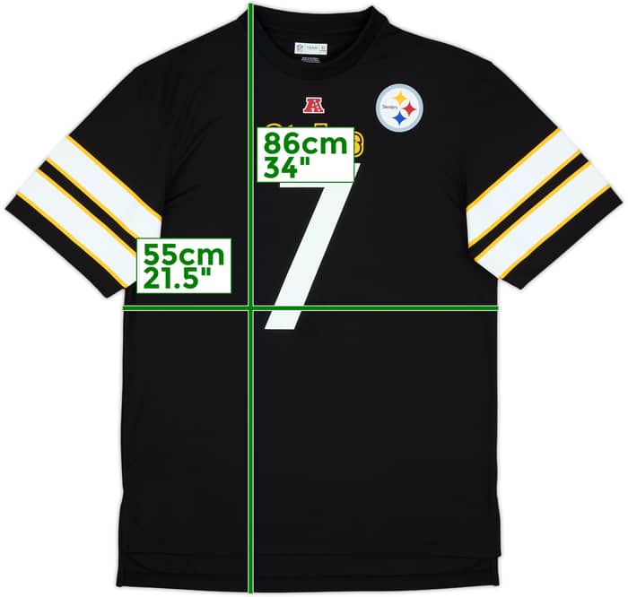 2013 Pittsburgh Steelers Roethlisberger #7 NFL Jersey Tee - 7/10 - (L)