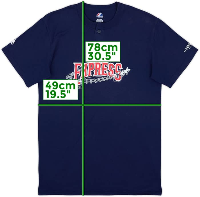 2010 Round Rock Express #15 Majestic Tee - 6/10 - (M)