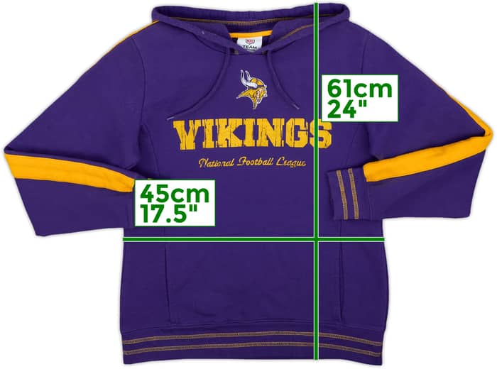 2010 Minnesota Vikings NFL Hooded Sweat Top Womens - 7/10 - (M)