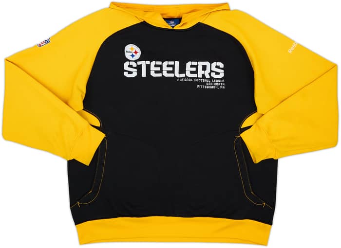 2008-11 Pittsburgh Steelers Reebok Hooded Sweat Top - 5/10 - (L)