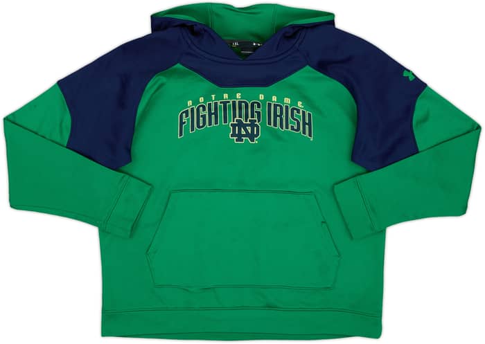2015 Notre Dame Fighting Irish Under Armour Hooded Sweat Top - 3/10 - (XL.Boys)