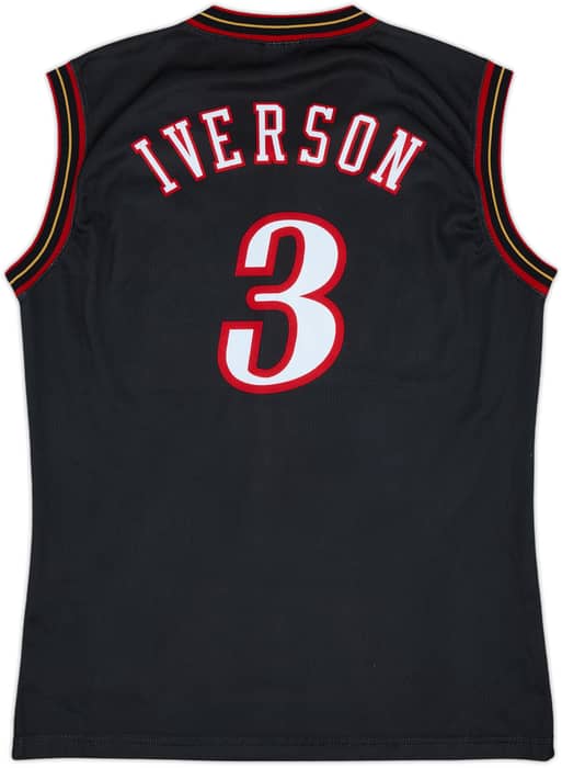 2000-06 Philadelphia 76ers Iverson #3 Champion Away Jersey - 9/10 - (L)
