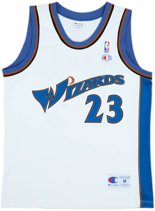 2001-03 Washington Wizards Jordan #23 Champion Home Jersey - 8/10 - (M)