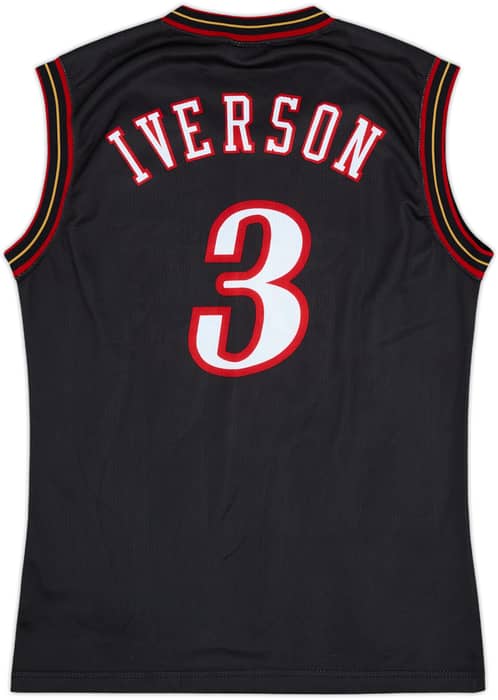 2000-06 Philadelphia 76ers Iverson #3 Champion Away Jersey - 9/10 - (S)