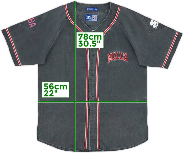 1990s Chicago Bulls Starter Baseball Jersey - 6/10 - (M)