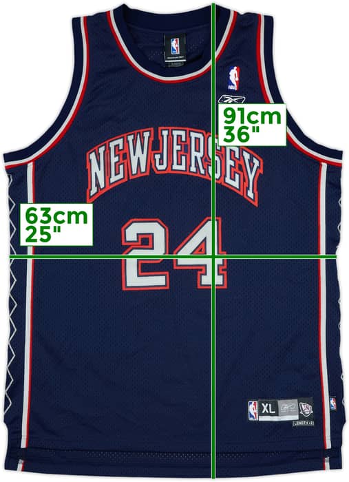 2004-06 New Jersey Nets Jefferson #24 Reebok Swingman Away Jersey - 8/10 - (XL)