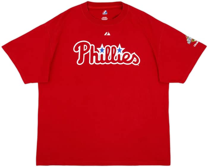 2008 Philadelphia Phillies Hamels #35 Majestic Tee - 8/10 - (XL)