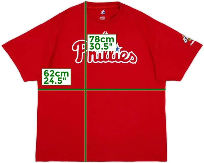 2008 Philadelphia Phillies Hamels #35 Majestic Tee - 8/10 - (XL)