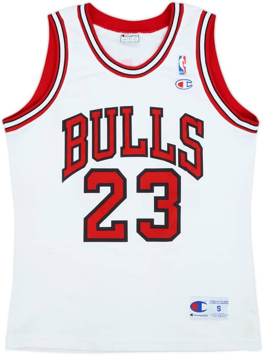 1991-98 Chicago Bulls Jordan #23 Champion Home Jersey - 7/10 - (S)