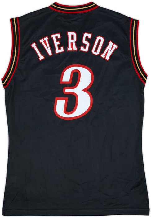 2000-06 Philadelphia 76ers Iverson #3 Champion Away Jersey - 9/10 - (S)