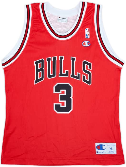 2001-06 Chicago Bulls Chandler #3 Champion Away Jersey - 9/10 - (XL.Boys)