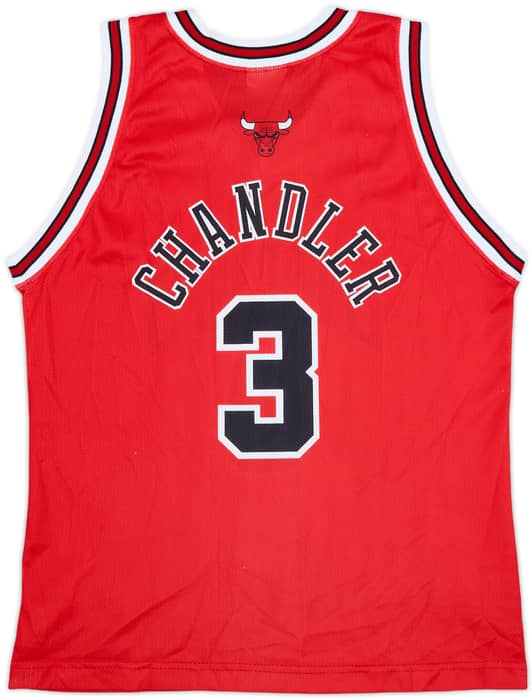2001-06 Chicago Bulls Chandler #3 Champion Away Jersey - 9/10 - (XL.Boys)