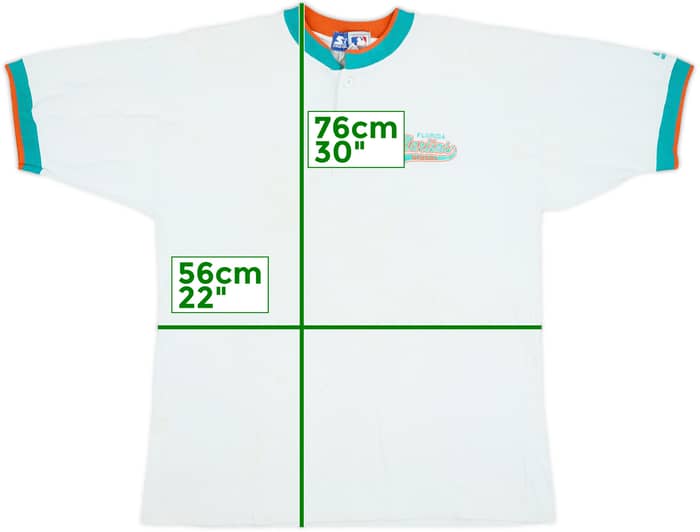 1993-99 Florida Marlins Starter Tee - 6/10 - (L)