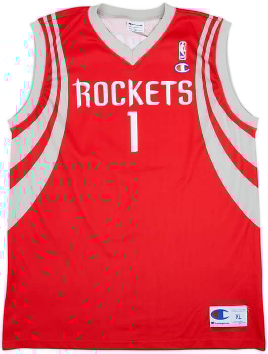 2004-10 Houston Rockets McGrady #1 Champion Away Jersey - 8/10 - (XL)