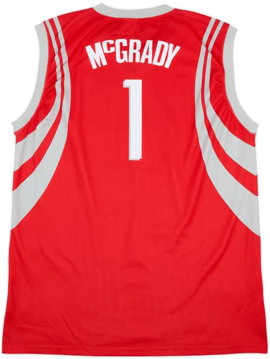2004-10 Houston Rockets McGrady #1 Champion Away Jersey - 8/10 - (XL)