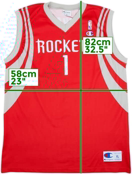 2004-10 Houston Rockets McGrady #1 Champion Away Jersey - 8/10 - (XL)