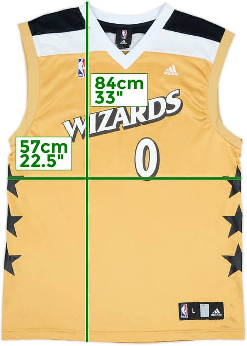 2006-09 Washington Wizards Arenas #0 adidas Alternate Jersey - 9/10 - (L)