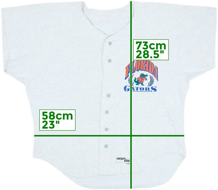 1990s Florida Gators Southern Athletic Baseball Jersey Tee - 8/10 - (XXL)