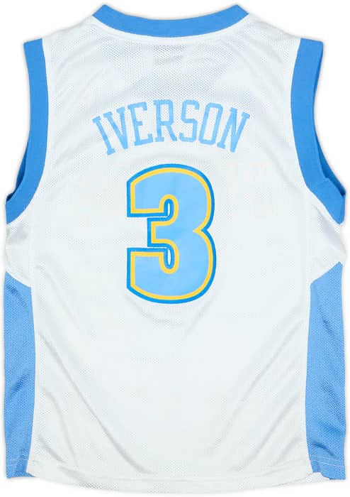 2006-08 Denver Nuggets Iverson #3 adidas Home Jersey - 5/10 - (S.Boys)