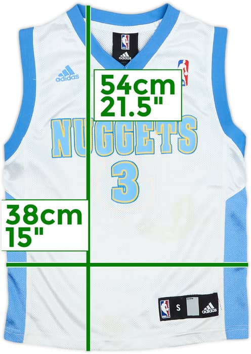 2006-08 Denver Nuggets Iverson #3 adidas Home Jersey - 5/10 - (S.Boys)