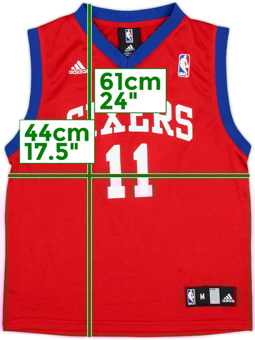 2009-10 Philadelphia 76ers Holiday #11 adidas Away Jersey - 9/10 - (M.Boys)