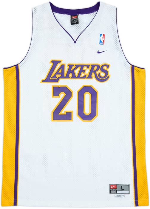 2003-04 LA Lakers Payton #20 Nike Swingman Alternate Jersey - 8/10 - (L)