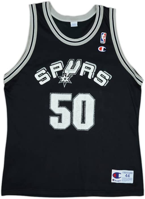 1995-00 San Antonio Spurs Robinson #50 Champion Away Jersey - 5/10 - (L)