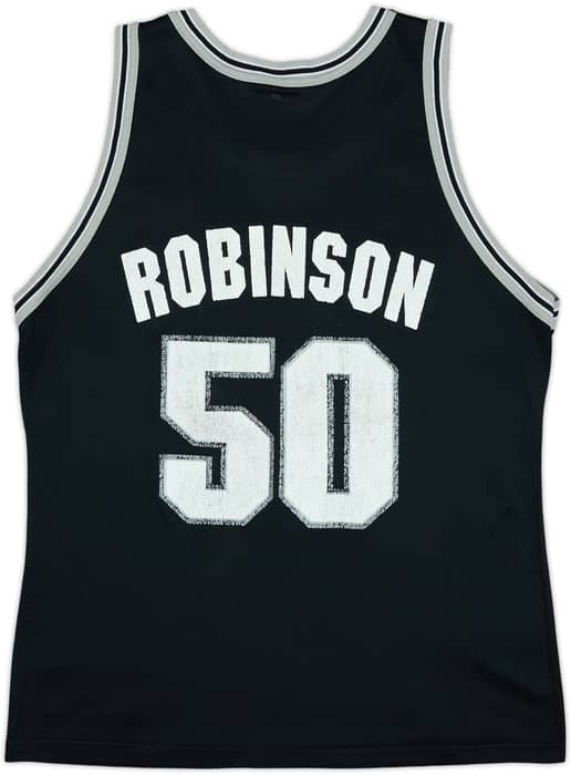 1995-00 San Antonio Spurs Robinson #50 Champion Away Jersey - 5/10 - (L)