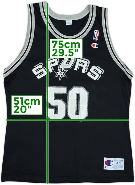 1995-00 San Antonio Spurs Robinson #50 Champion Away Jersey - 5/10 - (L)
