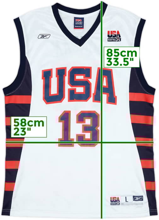 2004 USA Duncan #13 Reebok Home Jersey - 9/10 - (L)