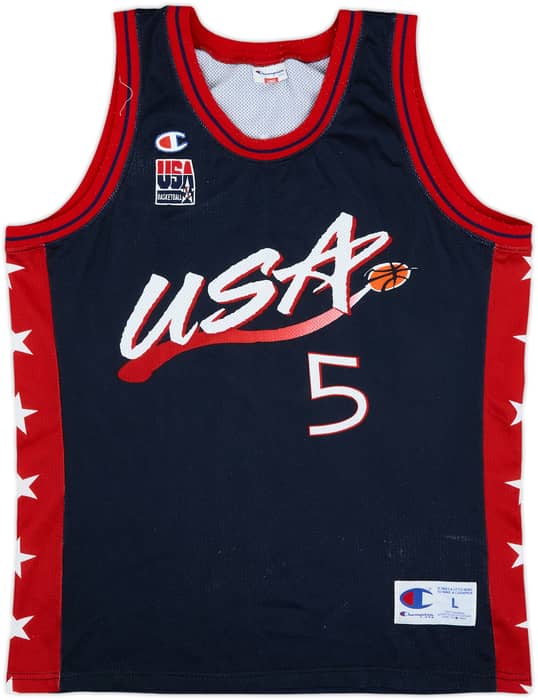 1996-99 USA Hill #5 Champion Away Jersey - 7/10 - (L)
