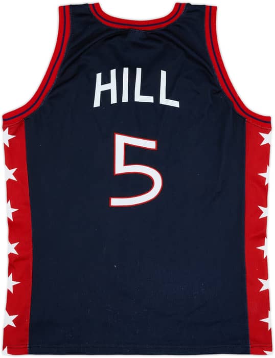 1996-99 USA Hill #5 Champion Away Jersey - 7/10 - (L)