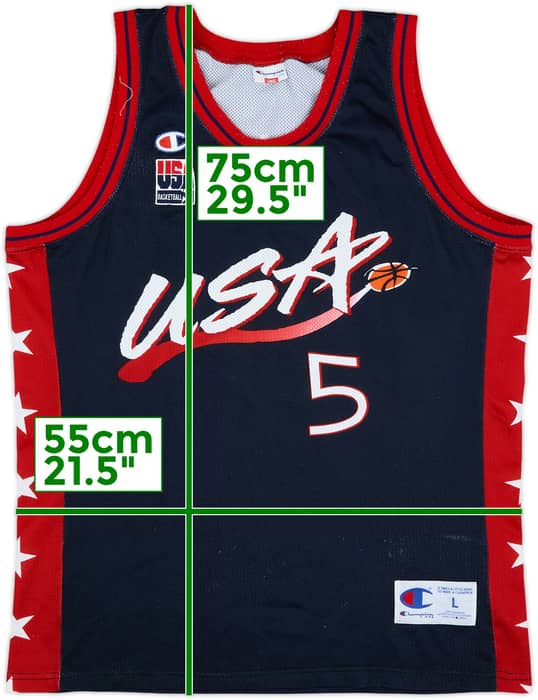 1996-99 USA Hill #5 Champion Away Jersey - 7/10 - (L)