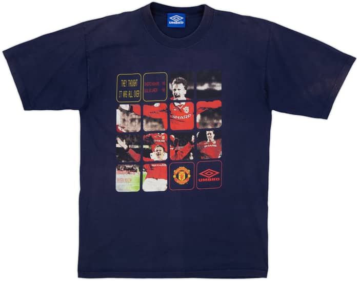 1999 Manchester United Umbro Graphic Tee - 7/10 - (L)