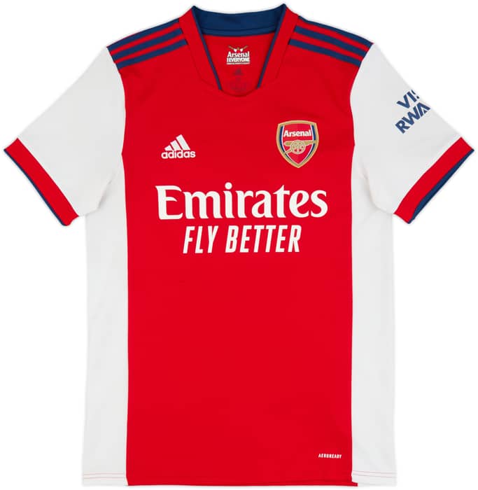 2021-22 Arsenal Home Shirt Smith Rowe #10 - 8/10 - (M)