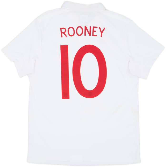 2010-11 England 'South Africa' Home Shirt Rooney #10 - 8/10 - (L)