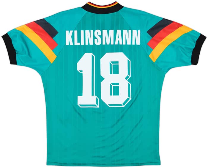 1992-94 Germany Away Shirt Klinsmann #18 - 9/10 - (M)