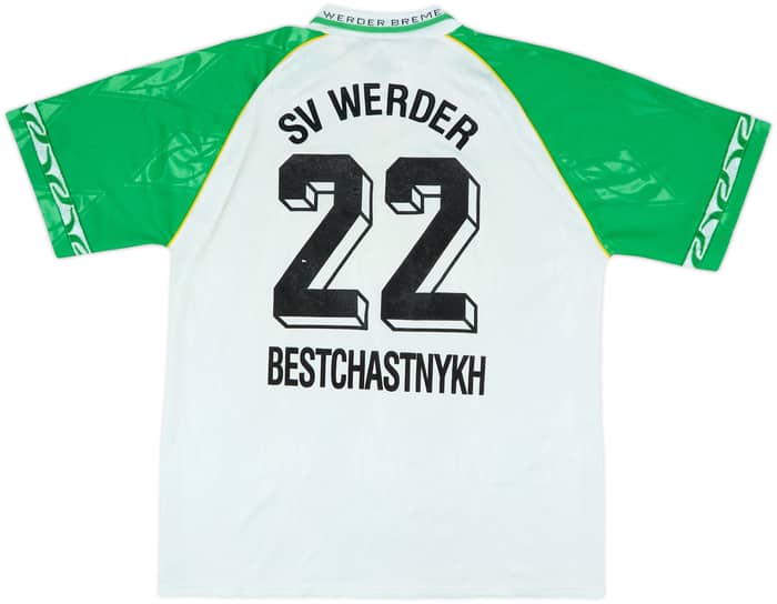 1995-96 Werder Bremen Home Shirt Beschastnykh #22 - 6/10 - (XL)