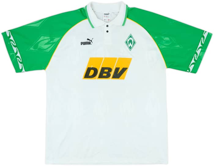 1995-96 Werder Bremen Home Shirt Beschastnykh #22 - 6/10 - (XL)