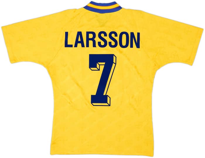1994-96 Sweden Home Shirt Larsson #7 - 9/10 - (M)