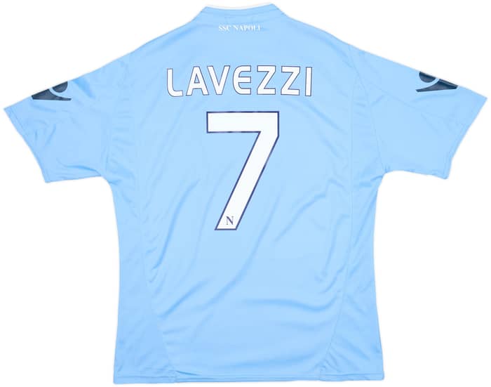 2009-10 Napoli Home Shirt Lavezzi #7 - 6/10 - (L)