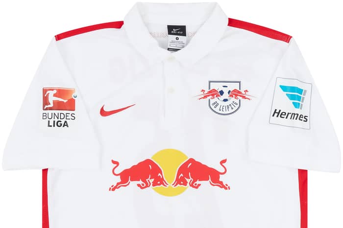 2015-16 RB Leipzig Match Issue Home Shirt Hierlander #25