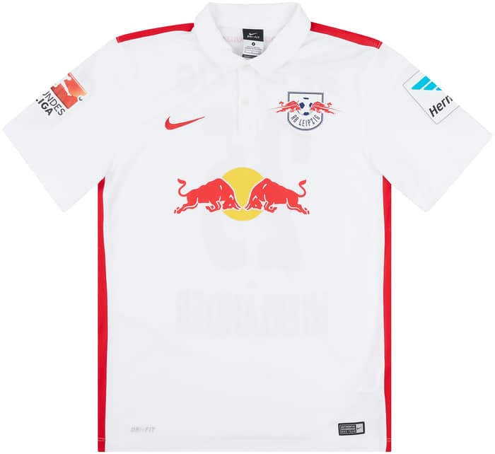 2015-16 RB Leipzig Match Issue Home Shirt Hierlander #25