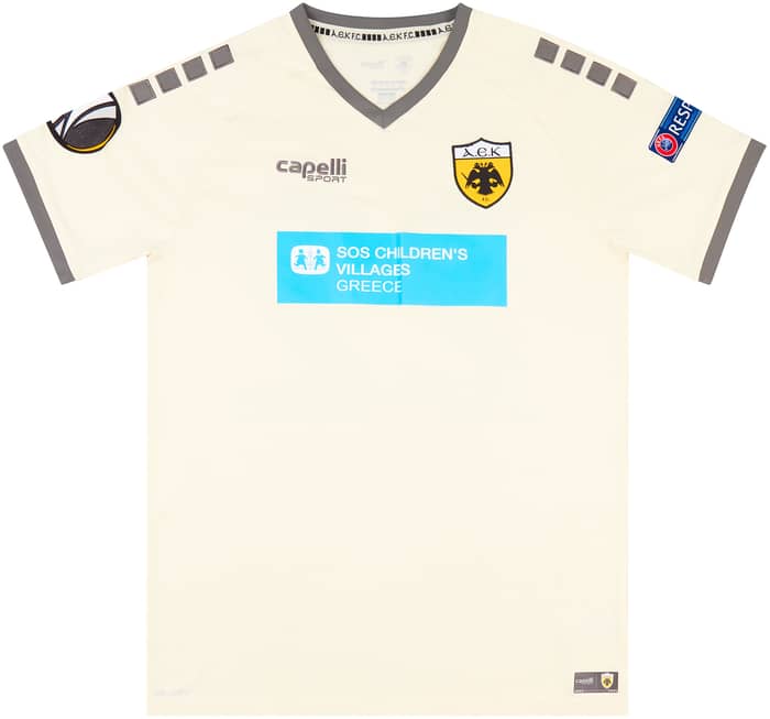 2020-21 AEK Athens Match Issue Europa League Third Shirt Insua #22