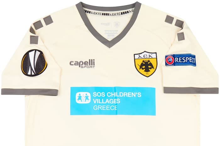 2020-21 AEK Athens Match Issue Europa League Third Shirt Insua #22