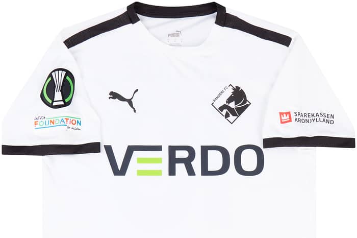 2021-22 Randers FC Match Issue Conference League Away Shirt Graves #2 (v Leicester)