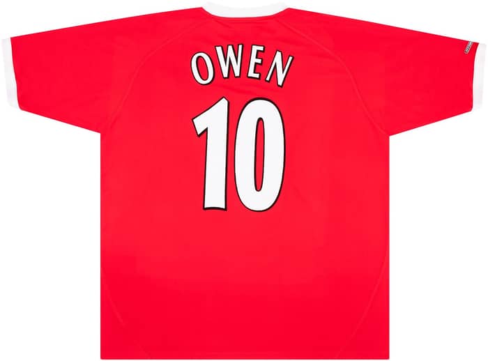 2001-03 Liverpool CL Shirt Owen #10 - 8/10 - (S)