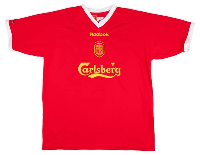 2001-03 Liverpool CL Shirt Gerrard #17 - 6/10 - (S)